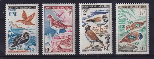 St. Pierre und Miquelon 1963 Vögel Mi.-Nr. 398-401 postfrisch **