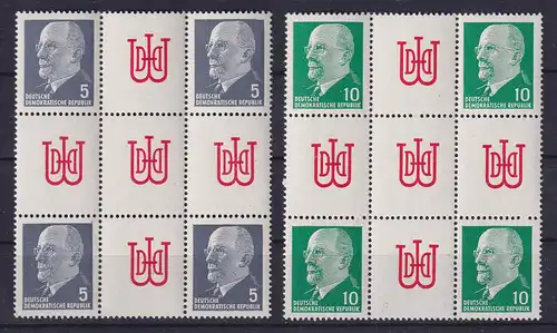 DDR 1962 Walter Ulbricht Herzstücke Mi.-Nr. Hz 10 und 11 postfrisch **