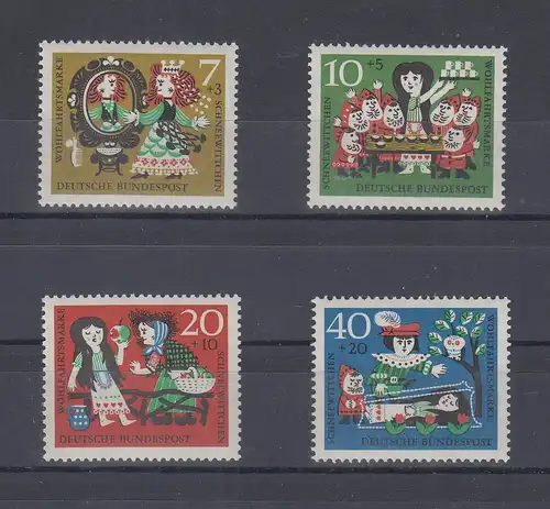 Bund 1962 Gebrüder Grimm Märchen Schneewittchen / Fairy tale Snowwhite Set MNH