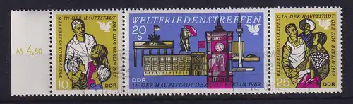 DDR 1969 Friedenstreffen (Mi.-Nr. 1478-1480) ZSD Mi.-Nr. W Zd 207 O FÜRSTENWALDE