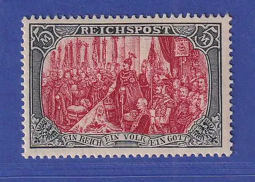 Deutsches Reich REICHSPOST 5 Mark Mi.-Nr. 66 II ungebraucht * 