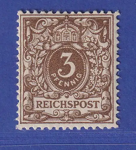 Dt. Reich Krone/Adler 3 Pfg Mi.-Nr. 45 a ungebraucht * gepr. ZENKER BPP