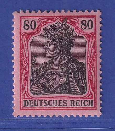 Dt. Reich Germania Kriegsdruck 80 Pfg Mi.-Nr.93 II a ** gepr. ZENKER BPP