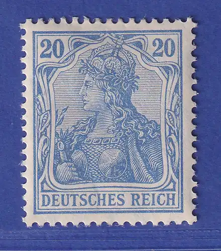 Dt. Reich Germania Friedensdruck 20 Pf Mi.-Nr.87 I b ungebr. * gepr. JÄSCHKE BPP