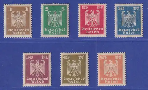 Dt. Reich 1924 Freimarken Neuer Reichsadler Mi.-Nr. 355-361 ** 