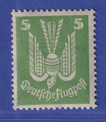 Dt. Reich 1924 Flugpost 5Pfg LIEGENDES Wz. Mi.-Nr. 344 Y ** gepr. PESCHL BPP