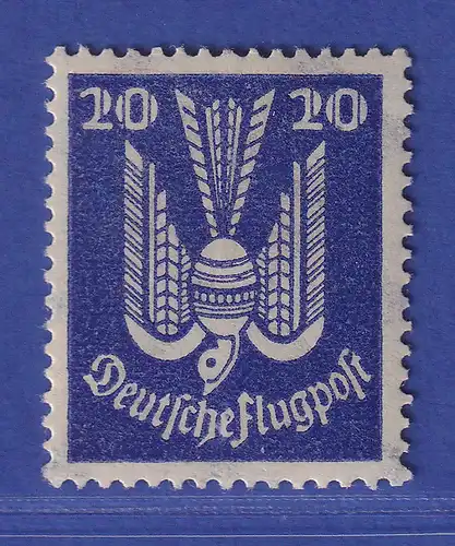 Dt. Reich 1924 Flugpost 20Pfg LIEGENDES Wz. Mi.-Nr. 346 Y ** gepr. PESCHL BPP