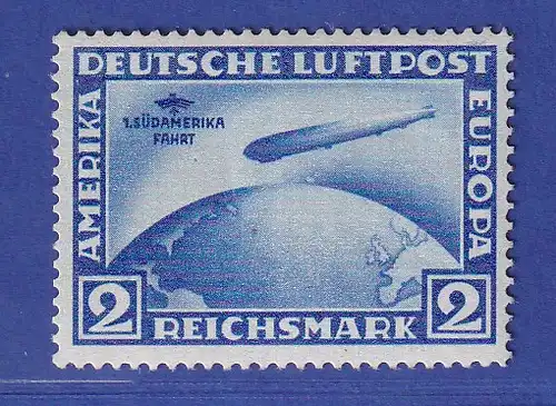 Dt. Reich 1930 Zeppelin-Südamerikafahrt 2RM Mi.-Nr.  438Y ** gepr. GRABOWSKI BPP