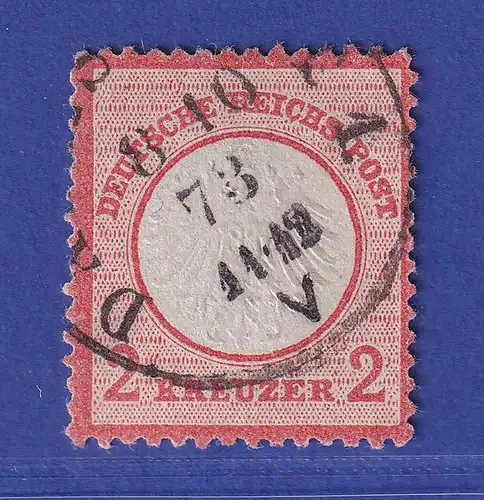 Dt. Reich kl. Brustschild 2 Kreuzer Mi.-Nr. 8 gestempelt 