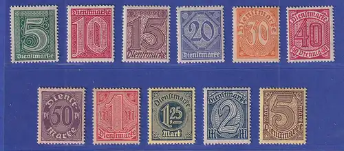 Dt. Reich 1920 Dienstmarken für alle Länder Mi.-Nr. 23-33 postfrisch **