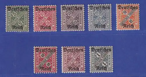 Deutsches Reich 1920 Dienstmarke Mi.-Nr. 57-64 postfrisch ** 