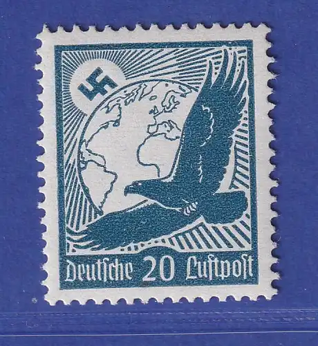 Dt. Reich 1934 Flugpostmarke Steinadler 20 Pfg Mi.-Nr. 532 y postfrisch ** 