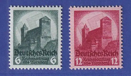 Deutsches Reich 1934 Reichsparteitag Mi.-Nr. 546-547 postfrisch ** 