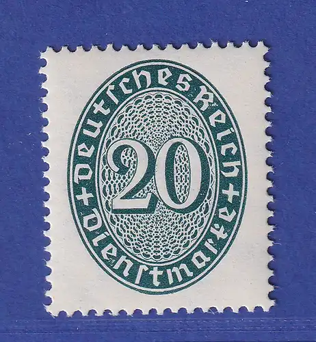 Deutsches Reich 1927 Dienstmarke 20 Pfg Mi.-Nr. 119 Y postfrisch **