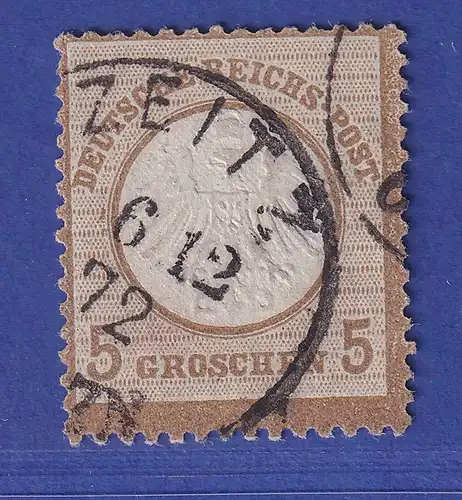 Dt. Reich kl. Brustschild 5 Groschen Mi.-Nr. 6 gestempelt 