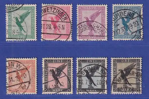 Deutsches Reich 1926 Flugpostmarken Adler Mi.-Nr. 378-384 gestempelt