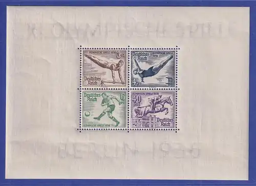 Deutsches Reich 1936 Olympische Sommerspiele Mi.-Nr. Block 5 postfrisch **