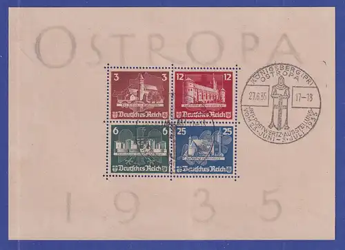 Deutsches Reich 1935 OSTROPA-Block  Mi.-Nr. Block 3 sehr gute Erhaltung So.-O