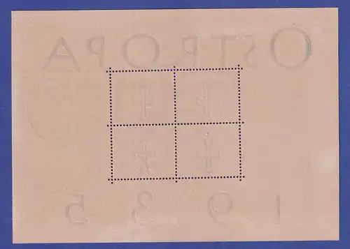 Deutsches Reich 1935 OSTROPA-Block  Mi.-Nr. Block 3 sehr gute Erhaltung So.-O