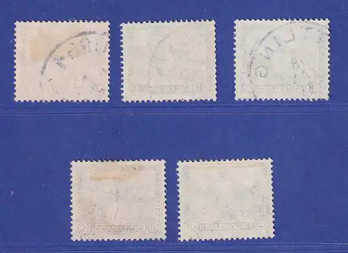 Deutsches Reich 1932 Nothilfe Burgen und Schlösser Mi.-Nr. 474-478 gestempelt