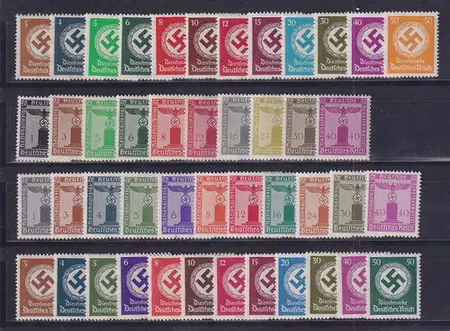 Deutsches Reich 1934/44 Dienstmarken Mi.-Nr. 132-177 postfrisch **