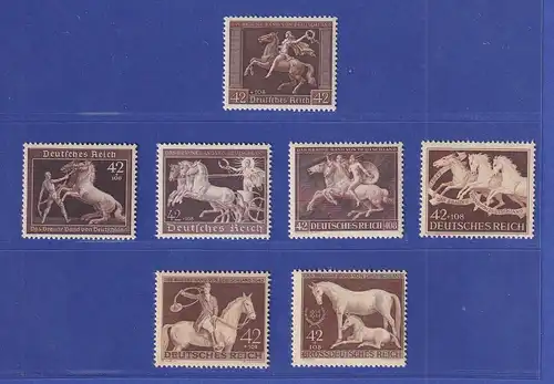 Deutsches Reich Galopprennen Das Braune Band Lot 7 Werte postfrisch **