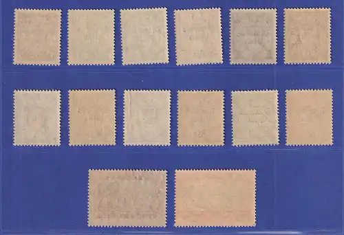 Deutsches Reich 1939 Danzig-Freimarken mit Aufdruck Mi.-Nr. 716-729  **