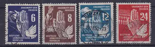 DDR 1950 Erkämpft den Frieden Mi.-Nr  276-79  Satz kpl. gestempelt. 