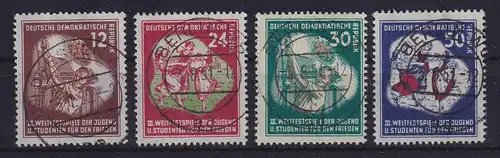 DDR 1951 Weltfestspiele der Jugend Mi.-Nr. 289-92 Satz kpl. meist zentr. O