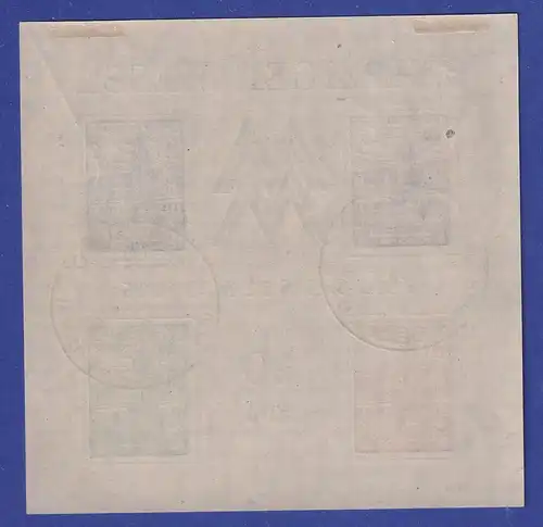 SBZ West-Sachsen 1946 Leipziger Messe Messeblock Mi.-Nr. Block 5 Y mit So.-O