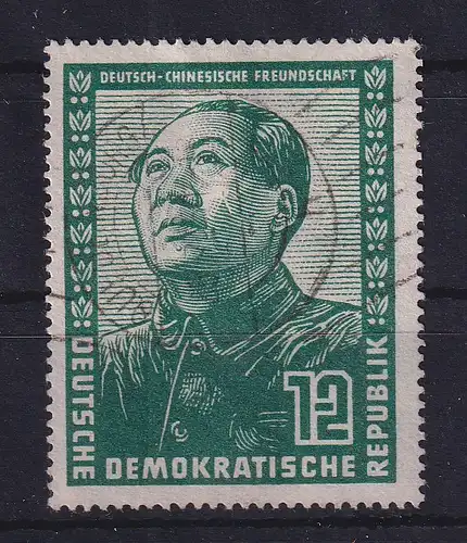 DDR 1951 Deutsch-chinesische Freundschaft Mao Mi.-Nr. 286 O QUEDLINBURG Ansehen!