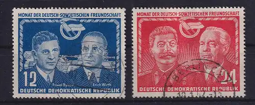 DDR 1951 Deutsch-sowjetische Freundschaft Mi.-Nr. 296-297 gestempelt