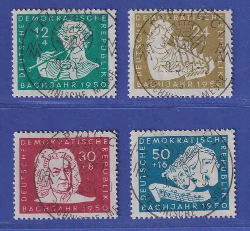 DDR 1950 Bach-Jahr Mi.-Nr. 256-259 So.-O LEIPZIG