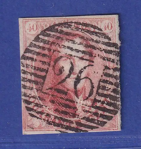 Belgien 1861 König Leopold I. 40 Centimes  Mi.-Nr. 9 II gestempelt