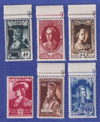 Dt. Besetzung 2.WK  Belgien Flämische Legion, Mi.-Nr. IX - XIV Satz kpl. **