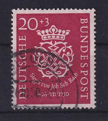 Bundesrepublik 1950 Johann Sebastian Bach  Mi.-Nr. 122 gestempelt FULDA