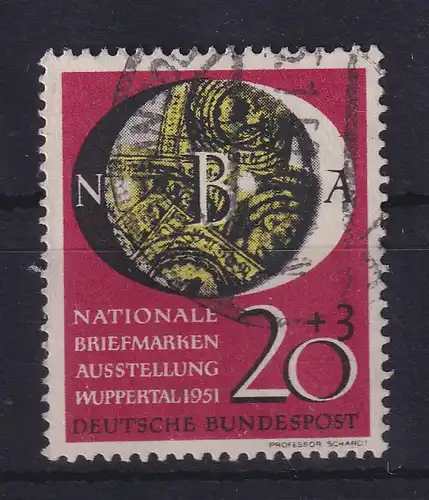 Bundesrepublik 1951 Briefmarkenausstellung Wuppertal  Mi.-Nr. 142 gestempelt