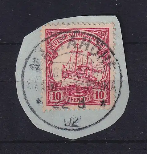 Deutsch-Südwestafrika 1902 Stempel MALTAHÖHE auf Mi.-Nr. 13 auf Briefstück