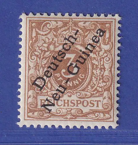 Deutsch-Neuguinea 3 Pfg hellockerbraun Mi.-Nr. 1b ungebraucht *