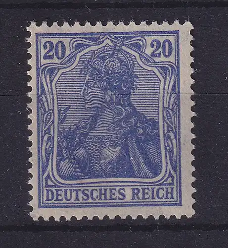 Dt. Reich Germania Kriegsdruck 20 Pfg Mi.-Nr. 87 II d postfrisch **