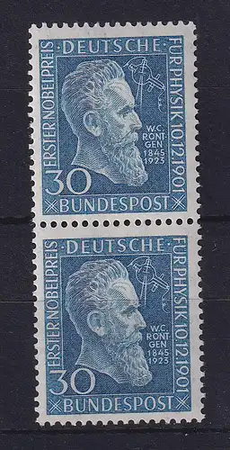 Bund 1951 Wilhelm Conrad Röntgen Mi.-Nr. 147 senkr. Paar postfrisch **