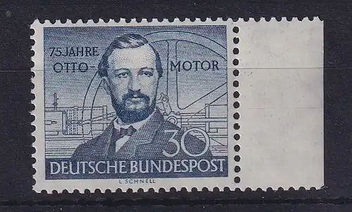 Bund 1952 Otto-Motor Nikolaus Otto Mi.-Nr. 150 Randstück postfrisch **