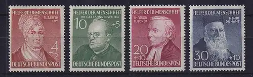 Bundesrepublik 1952 Helfer der Menschheit Mi.-Nr. 156-159 postfrisch **