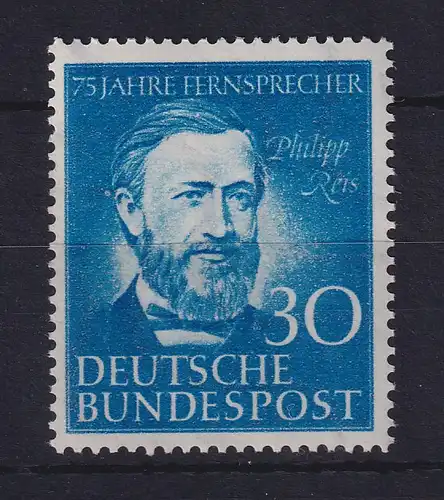 Bundesrepublik 1952 Philipp Reis 75 Jahre Telefon  Mi.-Nr. 161 postfrisch **