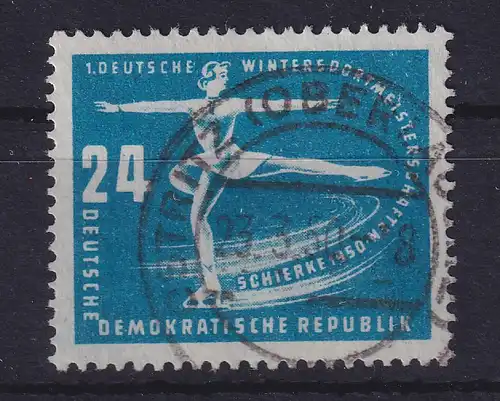 DDR 1950 Sportmeisterschaft Plattenfehler Mi.-Nr. 247 I  O OSTRITZ (OBERLAUSITZ)