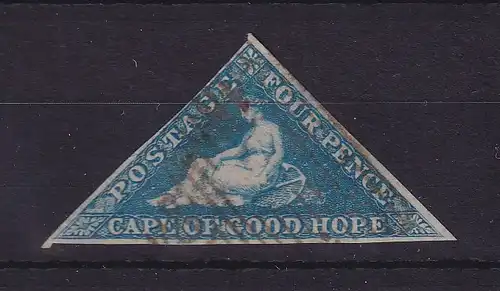 Südafrika Kap der Guten Hoffnung  Kap-Dreieck 4 P  blau  Mi.-Nr. 2 I y  O