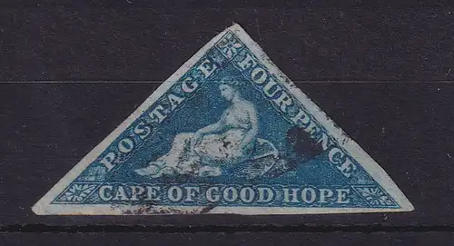 Kap der Guten Hoffnung Kap-Dreieck 4 P blau  Mi.-Nr. 2 I y  O
