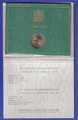 Vatikan 2 Euro Gedenkmünze 2010 - Priesterjahr im Folder