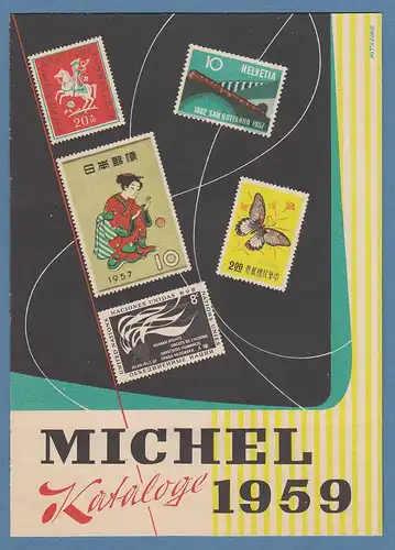 MICHEL-Kataloge Prospekt aus dem Jahr 1959 in Top-Zustand  !!!! 