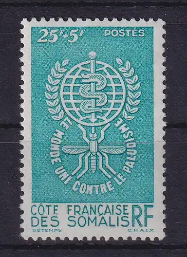 Französische Somaliküste 1962 Kampf gegen Moskitos Mi.-Nr. 342 postfrisch **